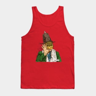 Captain Beefheart Trout Mask Replica, by Maximiliano Lopez Barrios Tank Top